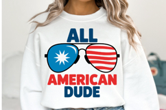 All American Dude svg | 4th of july Svg | Shirt Svg Product Image 1