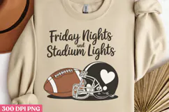 Friday Nights Stadium PNG, America Football Sublimation PNG Product Image 3