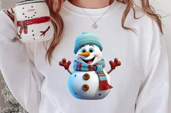 Funny Snowman Sublimation Clipart, Christmas PNG Product Image 2