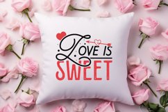 Love is sweet SVG, Valentine&#039;s Day SVG Product Image 2