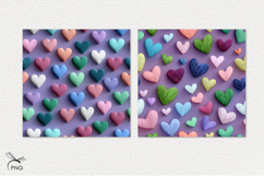 Valentines hearts digital paper, seamless pattern Product Image 2