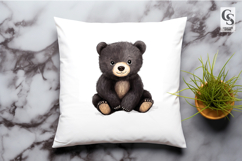 Cute Baby Bear Clipart Sublimation PNG Product Image 3