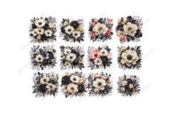 Flowers Clipart, Bouquet Clipart Product Image 3