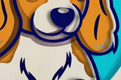 3d Dog Svg, Shadow Box Svg, Paper cut, Cute Dog Svg Product Image 4