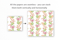 Watercolor Cactus Seamless Pattern Product Image 2