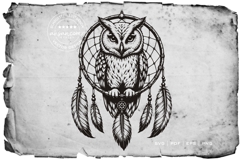 Owl Dreamcatcher SVG Product Image 2