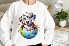 Easter Eggshell Dogs Sublimation, Easter Eggshell Product Image 2