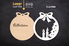 Candles Christmas Tree Toy SVG laser cut file for Glowforge Product Image 3