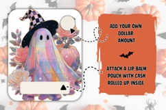 Glitter Ghost Money Card Printable, Kids Money Card Product Image 2