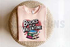 Books Are My Valentine Sublimation PNG Product Image 2