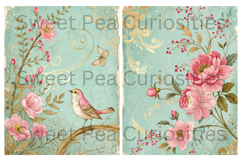 Shabby Chic, flowers, Paper, Papers, Junk Journal Product Image 2