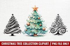 Christmas Tree Collection Clipart, Christmas Clipart Product Image 1