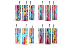 Stained glass tumbler 20oz skinny tumbler sublimation design Product Image 2