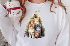 Christmas Tree With Many Dogs Clipart PNG Product Image 2