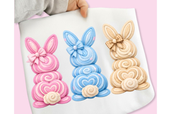 Bunny Coquette Bow PNG, Faux yarn Bunny PNG, Coquette Easter Product Image 2