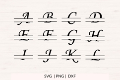 Split Monogram SVG Bundle A-Z Product Image 2
