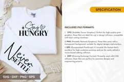 Stay hungry SVG - Motivational Sleeve T-Shirt Design Product Image 2