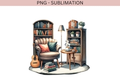 Book nook png design for T-shirts Product Image 2