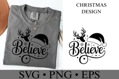 Believe Svg | Christmas svg | Shirt Svg Product Image 3