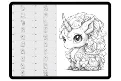 50 Procreate Unicorns Stamp Brushes Product Image 6