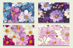 Cosmos Flowers Cutting Boards sublimation Design Product Image 2