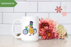 Hand Drawn Summer Girl Illustration, Summer Girl PNG Product Image 2