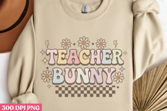 Retro Teacher Easter Sublimation Bundle PNG Product Image 12