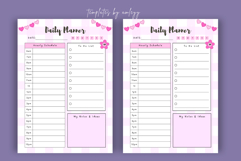 Cute Aesthetic Daily Planner Template | Editable Canva Daily Product Image 3