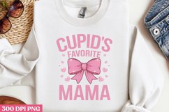 Cupid&#039;s favorite mama PNG, Retro Valentines Sublimatio PNG Product Image 1