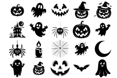 Halloween SVG Bundle, Ghost Svg, Pumpkin Svg, Cricut file Product Image 1
