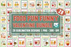 Food Pun Funny Valentine PNG Bundle, Valentine PNG Bundle Product Image 1
