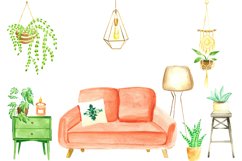 Bohemian Interior, Watercolor Home Decor Set Product Image 2