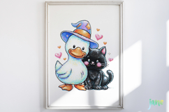 Pastel Witchy Goose Clipart Sublimation Product Image 5