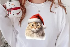 Pets Love Christmas Watercolor Clipart, Christmas PNG Product Image 2