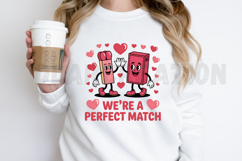 We’re a Perfect Match PNG Cute Valentine PNG Design Product Image 2