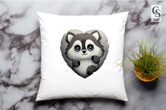 Cute Baby Raccoon Clipart Sublimation PNG Product Image 2