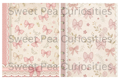 Shabby Chic, Pink, Paper, Floral, Papers, Junk Journal Product Image 2