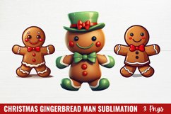 Christmas Gingerbread Man Sublimation Product Image 1