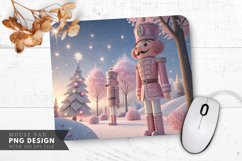 Nutcracker Toys in a Winter Wonderland Mouse Pad PNG Product Image 1
