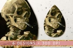 Teardrop Earring Bundle Van Gogh Portrait Sublimation Png Product Image 2