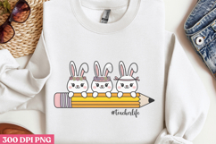 #Teacherlife PNG, Retro Teacher Easter Sublimat Product Image 2