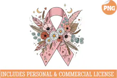 Breast Cancer PNG,Pink Breast Cancer Awarenes Sublimation Product Image 1