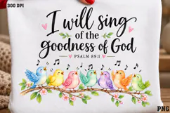Christian Hope Shirt Design PNG, His Grace Renews My Tomorro Product Image 2