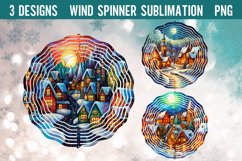 BUNDLE I 21 Christmas Stained Glass Wind Spinner Sublimation Product Image 3