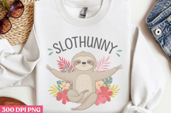Slothunny PNG, Sloth Sublimation PNG Product Image 3