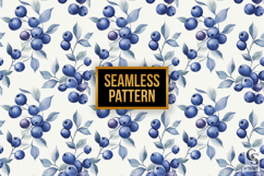 Blueberry Botanical Digital Paper Product Image 2