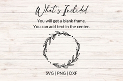 Hand Drawn Wedding Wreath SVG With Leaf Details Product Image 2
