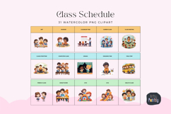 Cute Kids Classroom Schedules Clipart Bundle Product Image 2