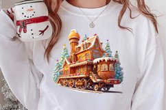 Watercolor Santa Claus Sublimation Clipart, Santa PNG Product Image 2