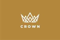 Abstract Crown Logo Design Vector Illustration Product Image 2